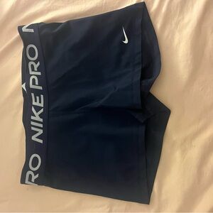 Nike Pro Dark Blue Athletic Shorts